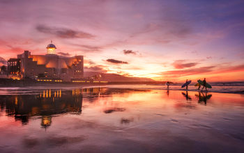 Twilight colors in Las Palmas de Gran Canaria