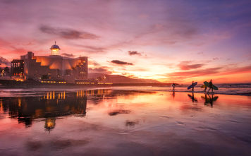 Twilight colors in Las Palmas de Gran Canaria