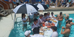 Travel Experts Summit, pool, cruise, Seabourn Ovation 