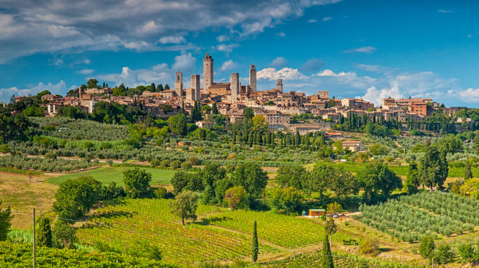 Medieval town of San Gimignano in Tuscany, Italy. Medieval town of San Gimignano in Tuscany, Italy.