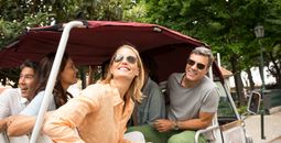 Couple on a Globus Guided Tour