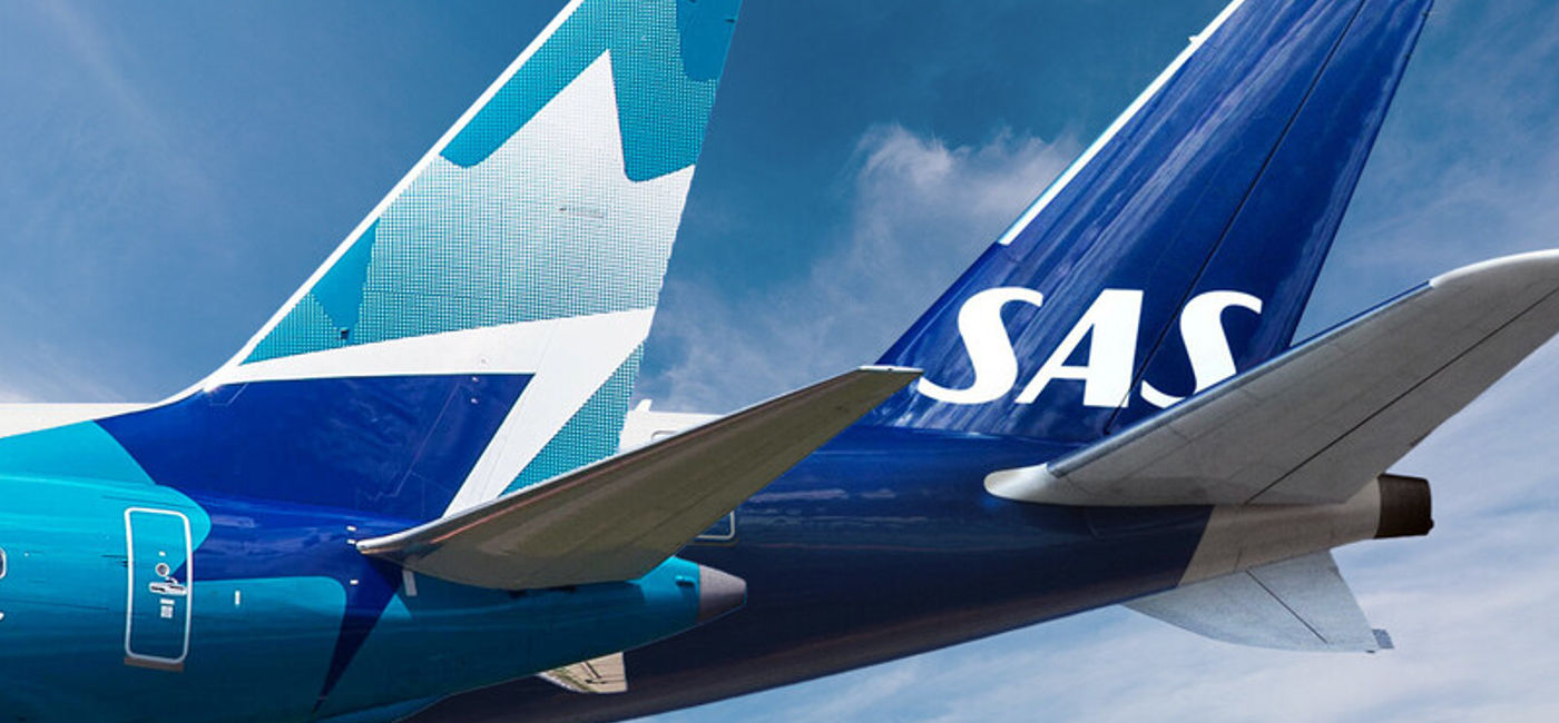 Image: WestJet and SAS (Photo Credit: WestJet)