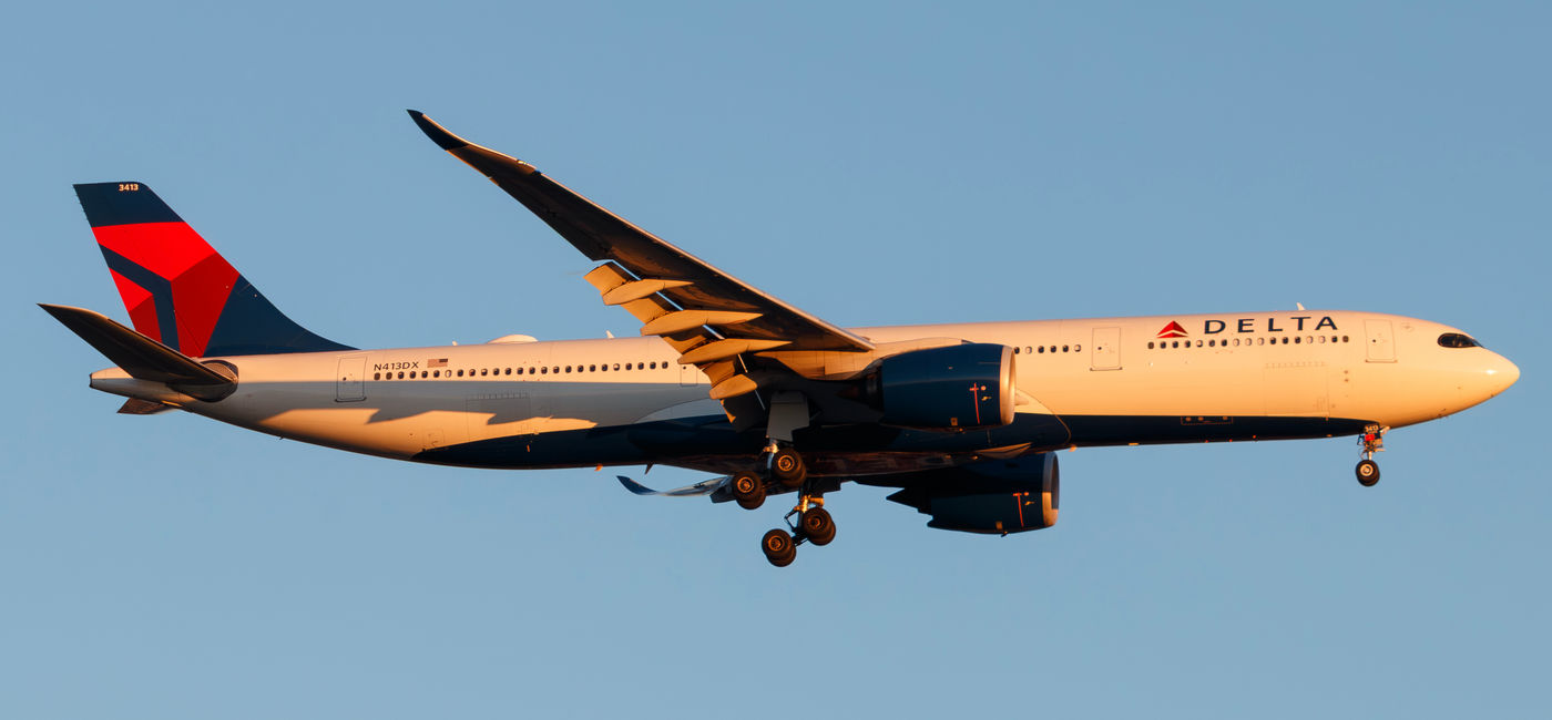 Image: Delta Air Lines Airbus A330-900 aircraft. (Photo Credit: Adobe/Matheus Obst)
