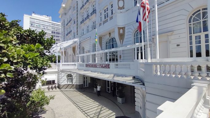 Entrance to Copacabana Palace