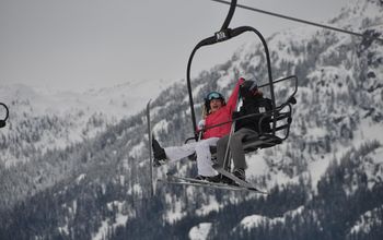 Skiing at Whistler, BC