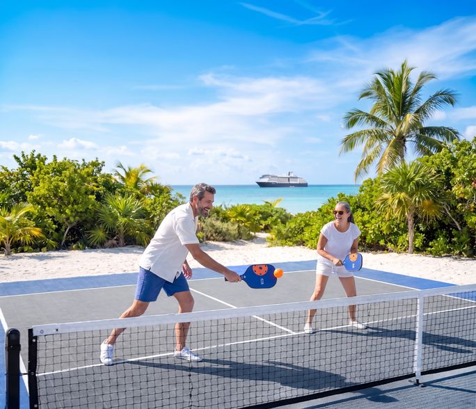 RelaxAway, Half Moon Cay has new pickleball courts RelaxAway, Half Moon Cay has new pickleball courts