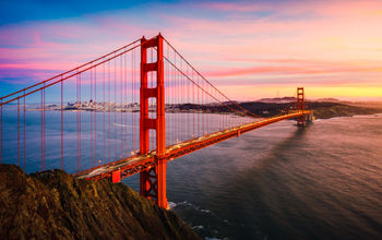 Golden Gate Bridge in San Francisco, California 