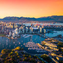 aerial view of downtown Vancouver skyline