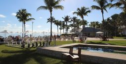A view from the center of Lighthouse Pointe at Grand Lucayan on Grand Bahama Island in the Bahamas
