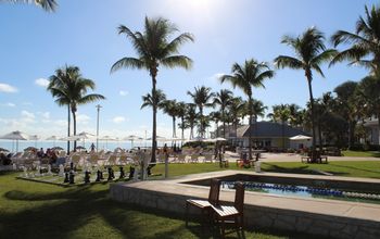 A view from the center of Lighthouse Pointe at Grand Lucayan on Grand Bahama Island in the Bahamas
