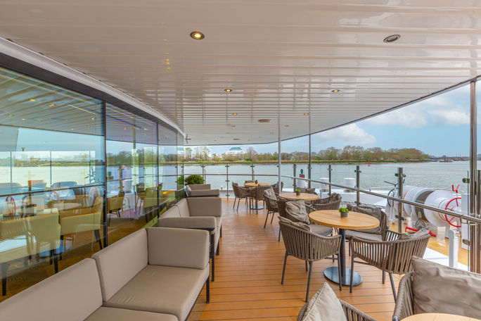 Observation Lounge on Avalon Waterways' Avalon Artistry II. Observation Lounge on Avalon Waterways' Avalon Artistry II.