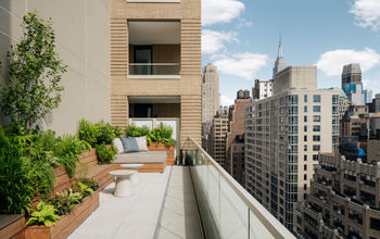 Suite Balcony at the Arlo Midtown Hotel in New York City. 