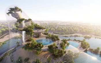 3D Rendering of Therme Group's Islands in the Sky landmark