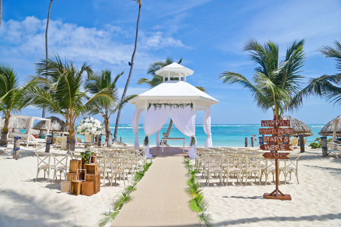 Beach Gazebo at Majestic Resorts Punta Cana