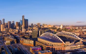Seattle skyline with Lumen Field