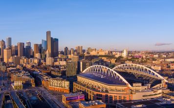 Seattle skyline with Lumen Field