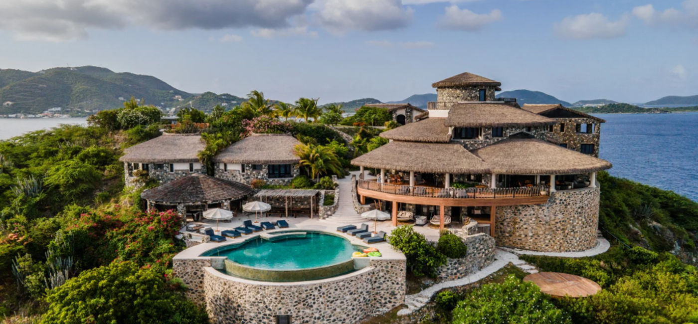 Image: Aerial view of The Aerial in British Virgin Islands. (Photo Credit: Rental Escapes)