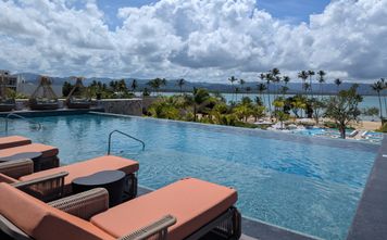 Zemi Miches rooftop pool, dominican republic, caribbean, infinity pool,