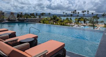 Zemi Miches rooftop pool, dominican republic, caribbean, infinity pool,