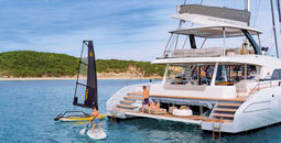 Guests can enjoy water sports while sailing on Spirit of Ponant