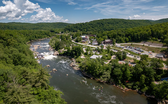 A portion of the Youghiogheny River in Laurel Highlands, Pennsylvania. A portion of the Youghiogheny River in Laurel Highlands, Pennsylvania.