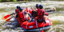 Whitewater rafting on Pacuare River in Costa Rica.
