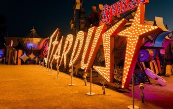 Las Vegas' Neon Boneyard Museum at Night
