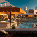 A rendering of the new Celebrity Pool Club on Celebrity Reflection