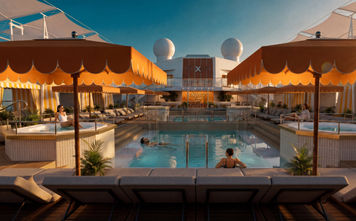 A rendering of the new Celebrity Pool Club on Celebrity Reflection