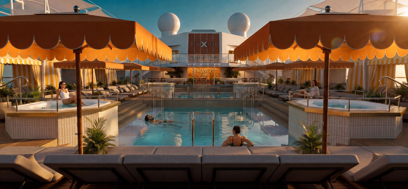 Image: A rendering of the new Celebrity Pool Club on Celebrity Reflection (Photo Credit: Celebrity Cruises)