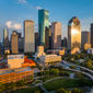 Downtown Houston in the evening