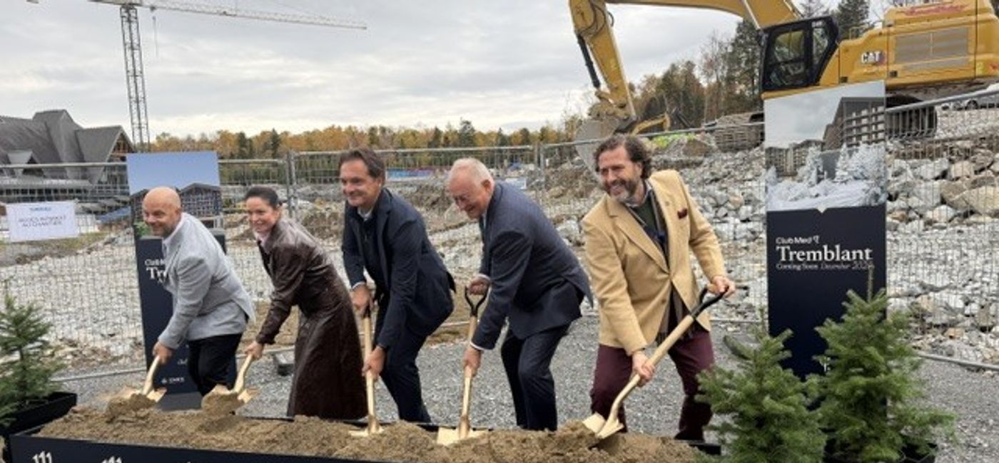 Image: Première pelletée de terre au Club Med Tremblant (Photo Credit: Kathy Buckworth/TravelPulse Canada)