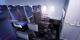 Delta Flight Products' prototype would enable wheelchair users to fly in their own chairs. 