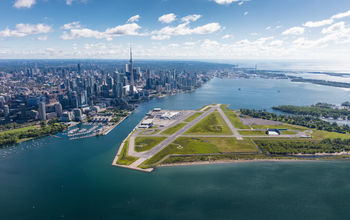 Billy Bishop Toronto City Airport aerial.