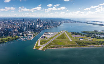 Billy Bishop Toronto City Airport aerial.