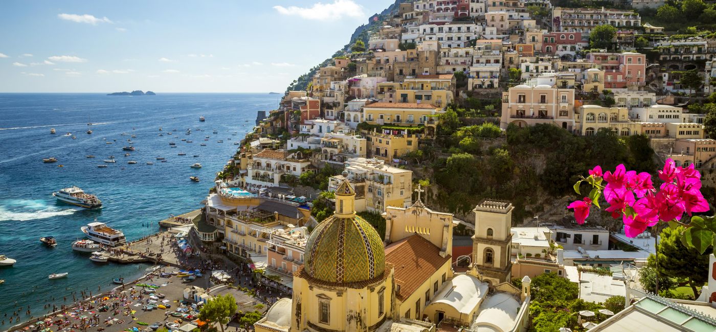 Image: Positano, Amalfi Coast, Italy. (photo via mikolajn/iStock/Getty Images Plus)