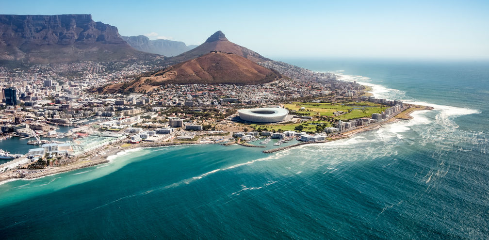 Aerial view of Cape Town, South Africa