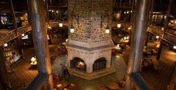 Fairmont Le Château Montebello, resorts in Quebec, Quebec resorts, Quebec hotels, hotels in Quebec, unique hotel lobbies, Fairmont hotels & resorts
