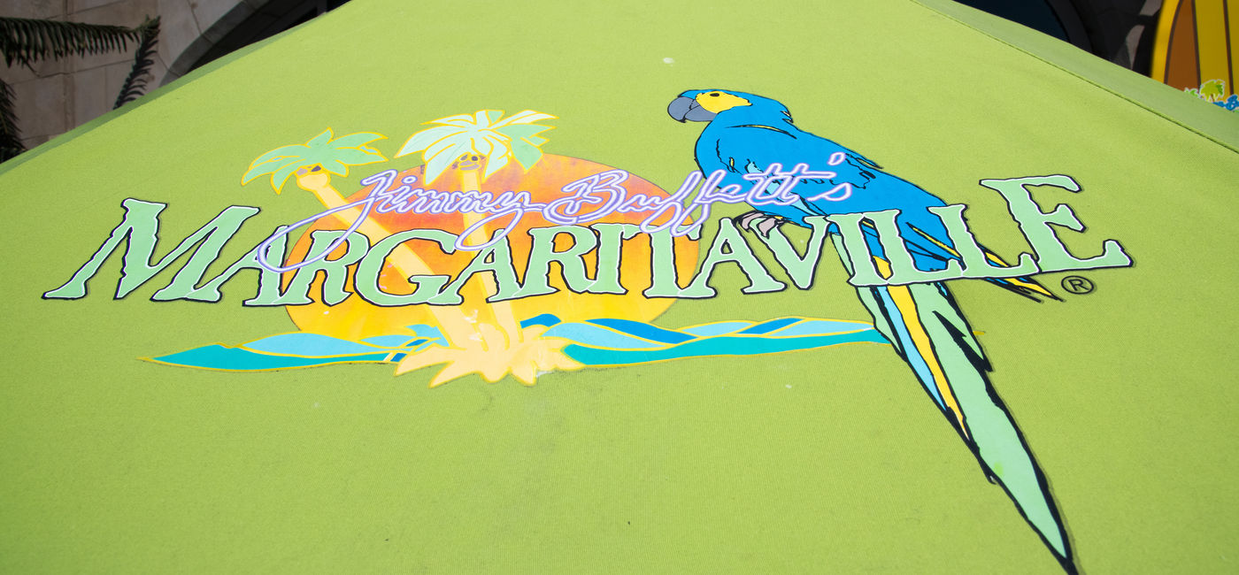 Image: Margaritaville umbrella. (Photo Credit: charles eberson/Adobe)