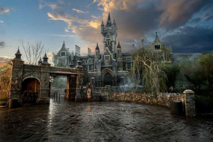 Dunkles Universum im universellen epischen Universum. Universal Orlando Resort, Dark Universe, Universal Epic Universe