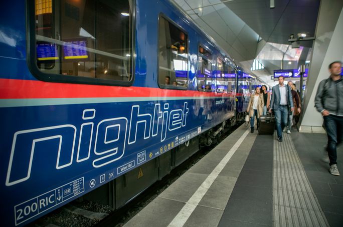 Nightjet train, Austria, sleeper train