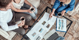 Travel advisor working with clients
