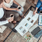 Travel advisor working with clients