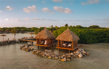Spa cabanas at the recently renovated Okeanos Spa at the Renaissance Wind Creek Aruba Resort