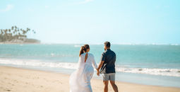 Couple on the beach at Wyndham Alltra Punta Cana