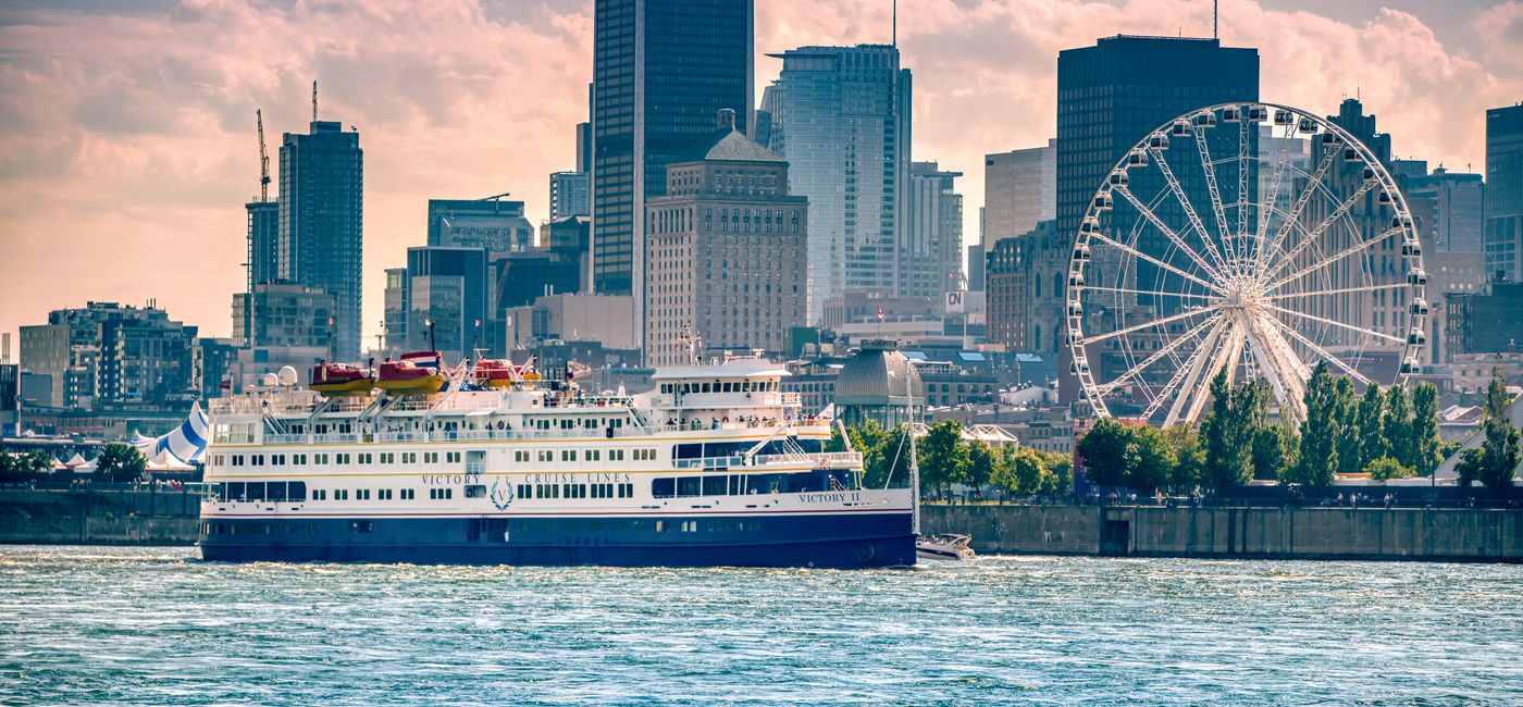 Image: Victory II in Montreal. (photo via American Queen Voyages) (Photo Credit: Victory Cruise Lines)