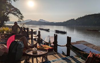 Luang Prabang sunset on the Mekong
