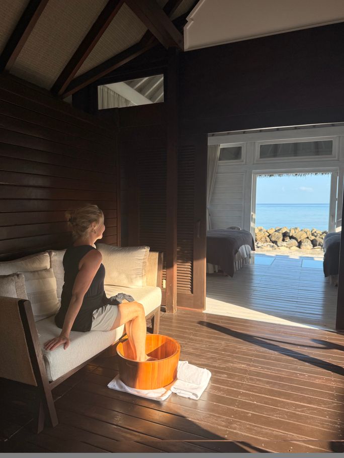 Spa treatment rooms at Four Seasons Kuda Huraa Resort Maldives