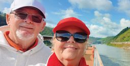The Trusted by Travellers campaign features Canadian grandparents Yvonne and Richard Naciuk.