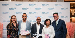 Nicole Conrad, BermudAir; Chris Crumpler, BTA; Jamion Simmons, BTA; Donna Douglas, BTA; Chris Keane, BTA